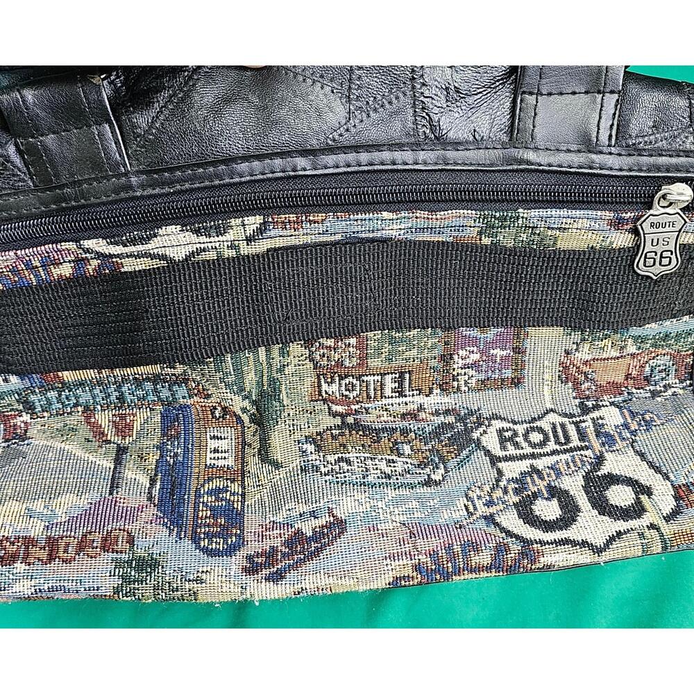 Jade Brand Route 66 Tapestry Travel Bag Overnight Weekender‎ Carry-On Gym Bag